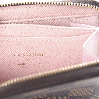Louis Vuitton Damier Ebene Zippy Coin Purse Rose Ballerine 6 of 6