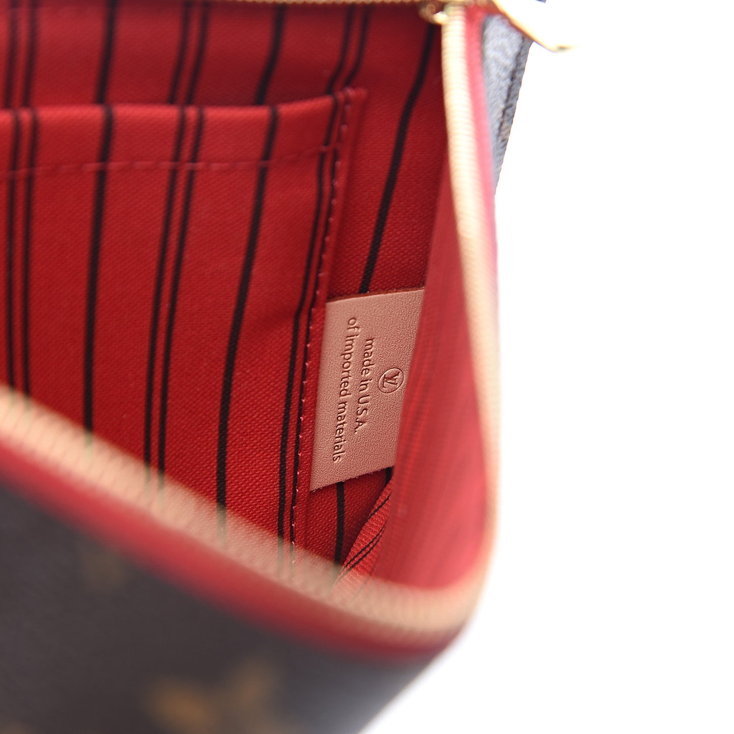 Monogram Neverfull MM GM Pochette Cherry