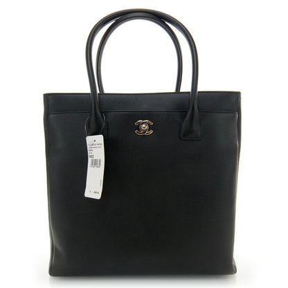Chanel Calfskin Tall Cerf Tote Black 1 of 10