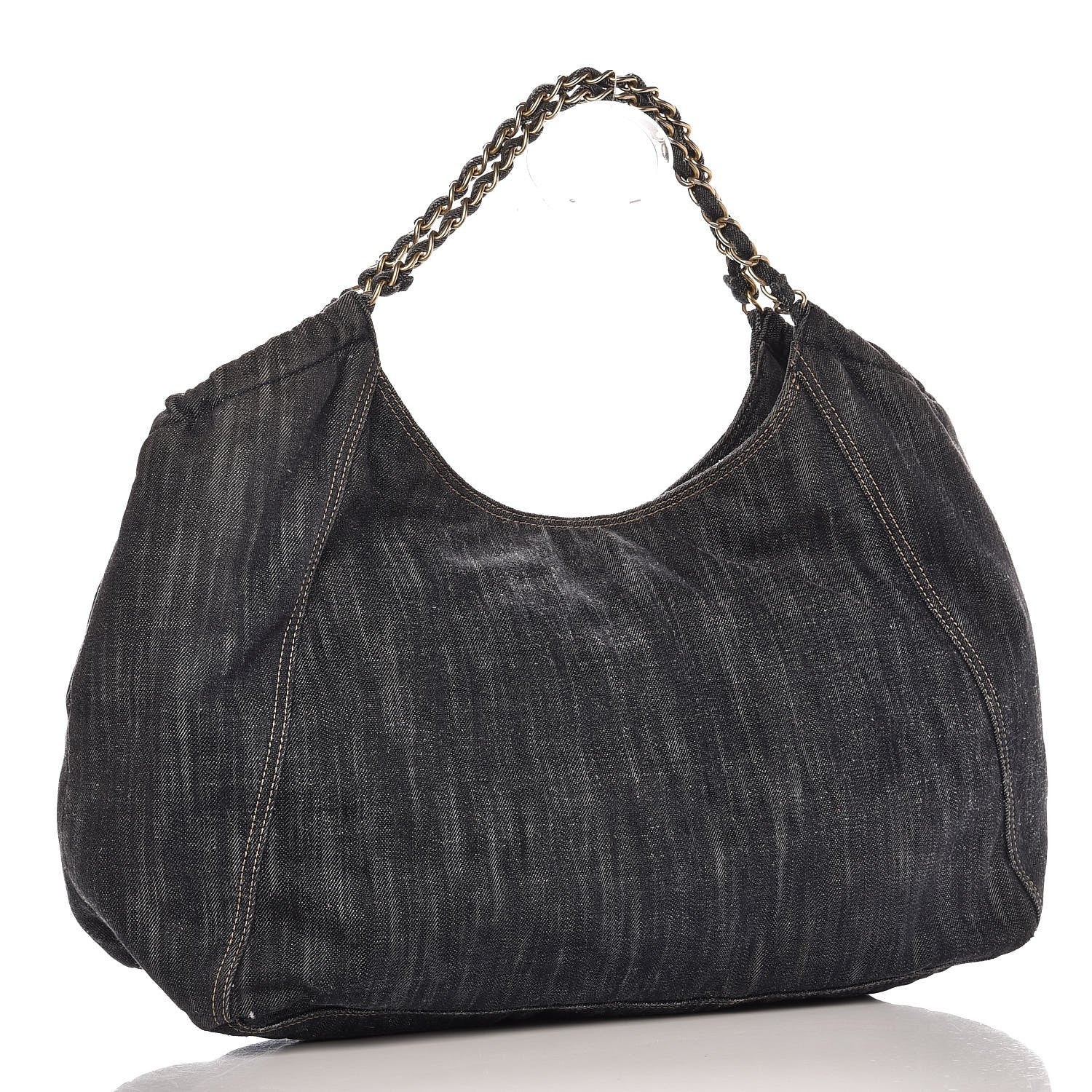 Chanel Denim XL Coco Cabas Tote Blue 3 of 12