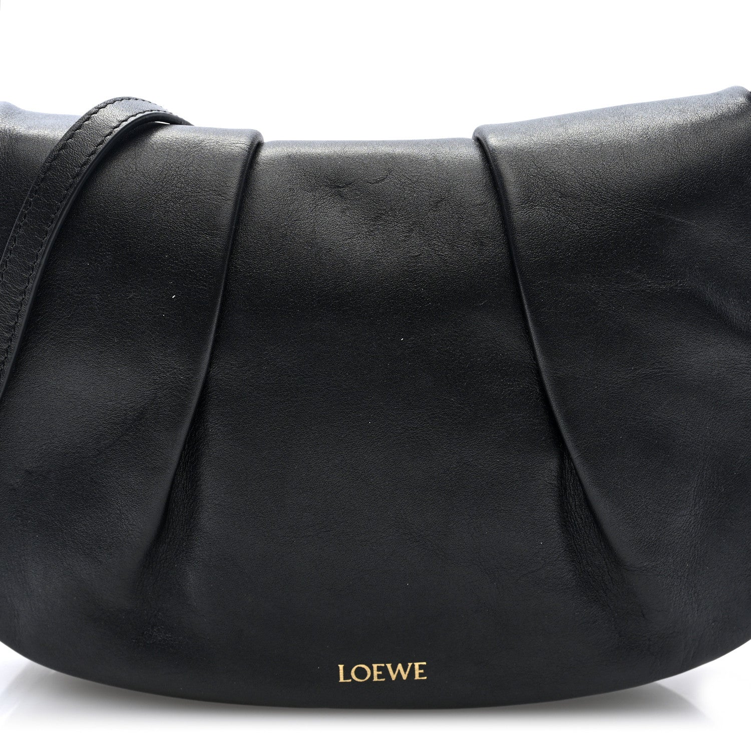 Loewe Shiny Nappa Calfskin Paseo Satchel Black 7 of 9