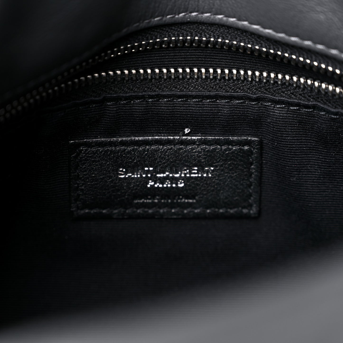 Lambskin Quilted Small Loulou Puffer Monogram Chain Satchel Storm