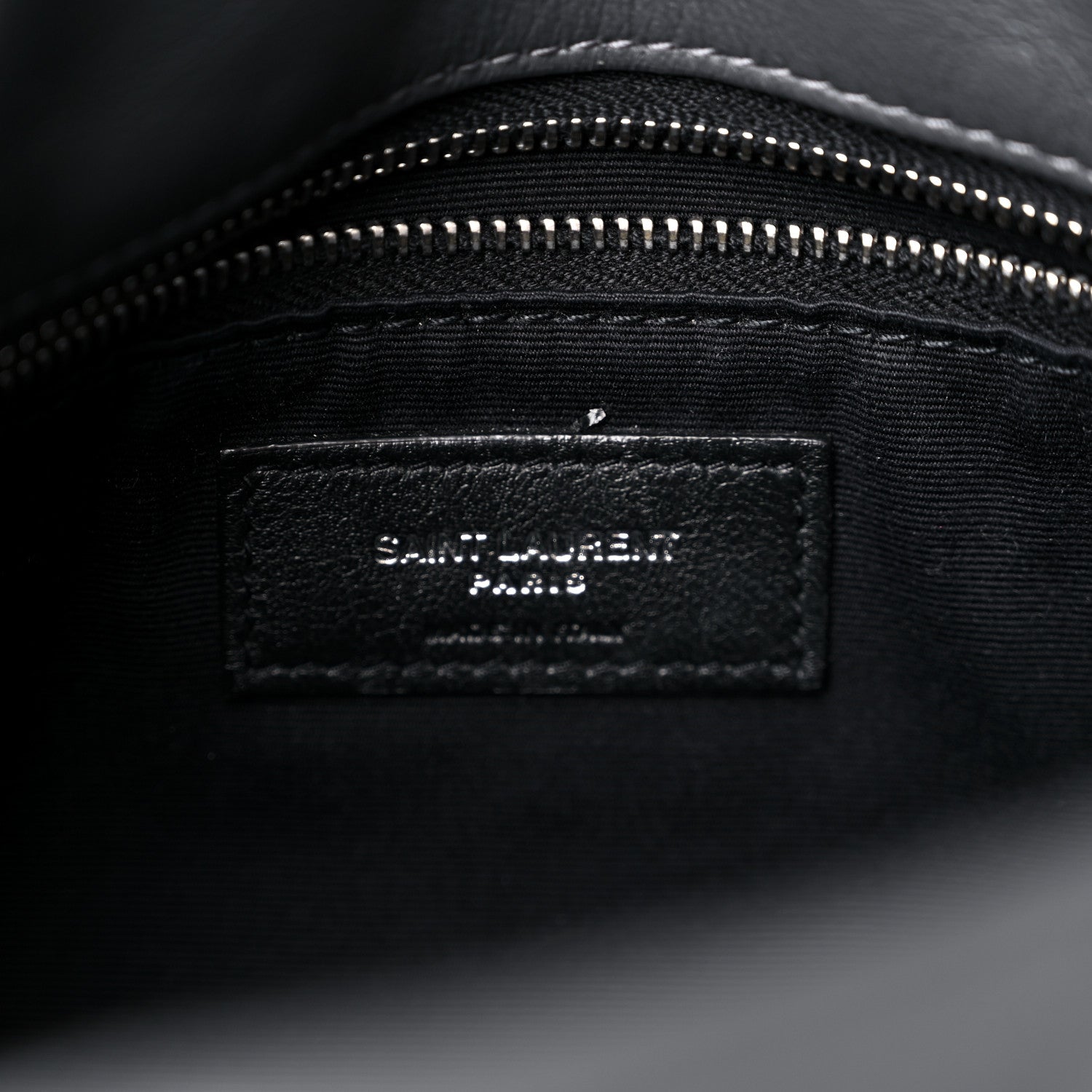 Saint Laurent Lambskin Quilted Small Loulou Puffer Monogram Chain Satchel Storm 6 of 11