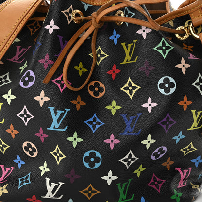 Louis Vuitton Monogram Multicolor Petit Noe Black 6 of 8