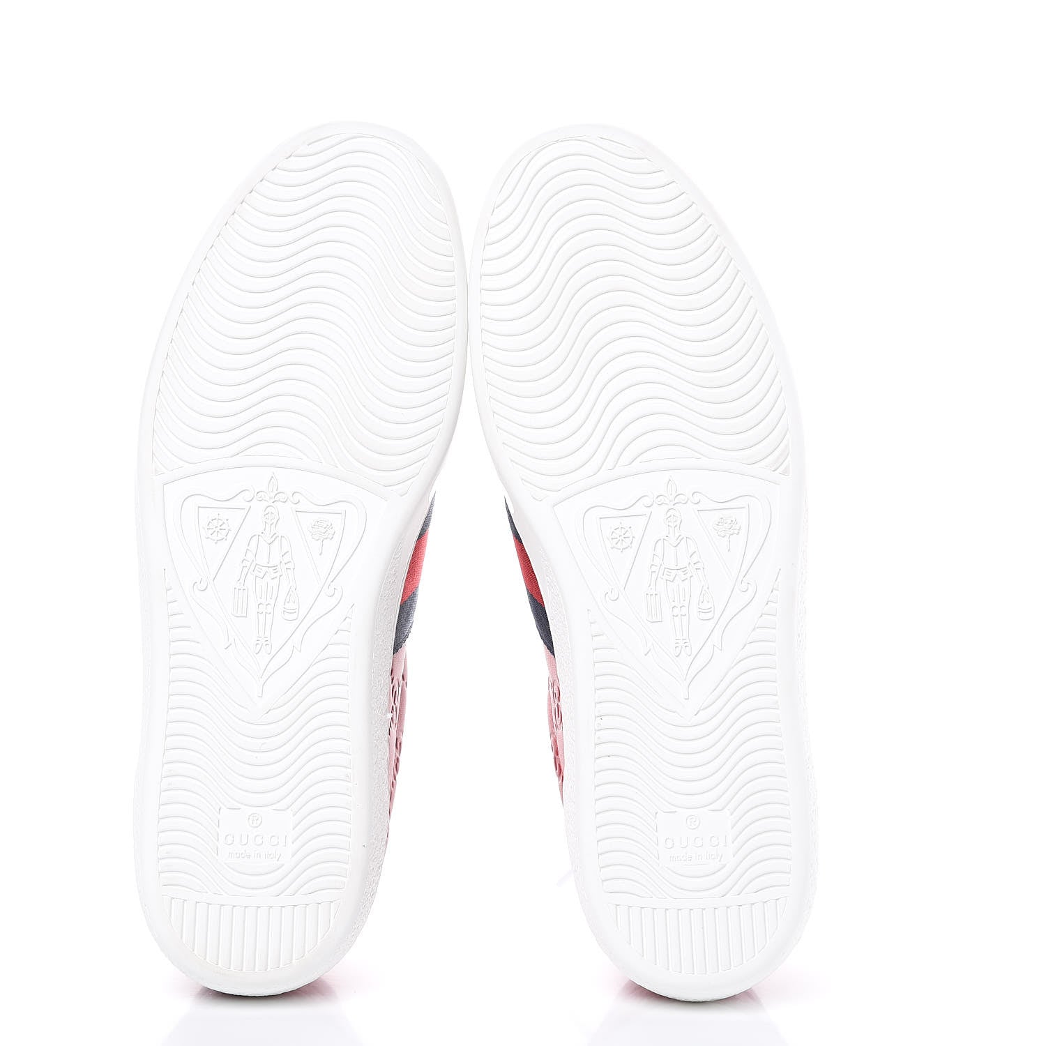 Gucci Guccissima Signature Web Mens Ace Sneakers 7.5 Hibiscus Red 5 of 9