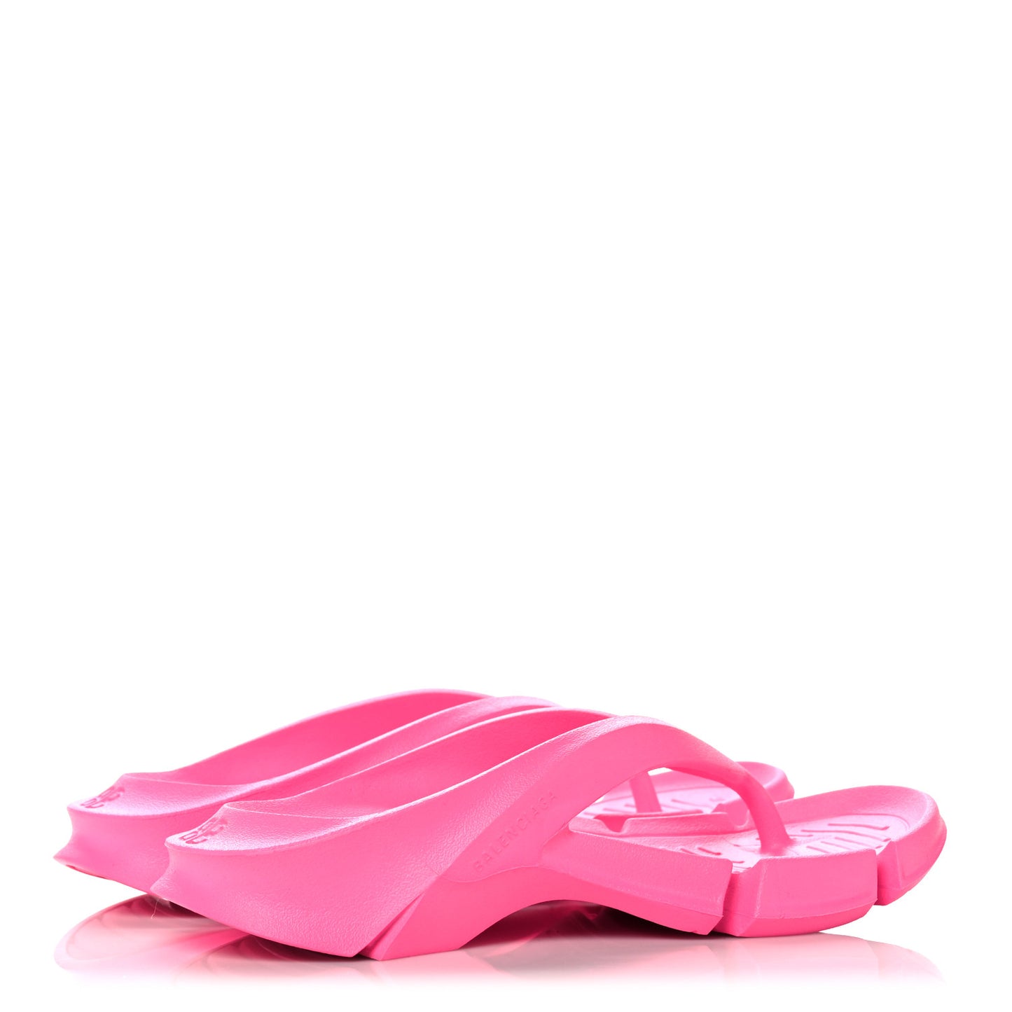 Rubber Womens Mold Thong Sandals 37 Fluo Pink