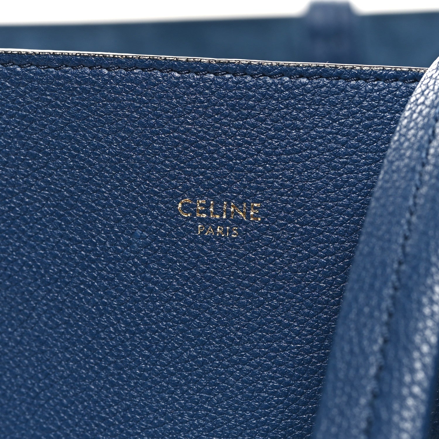 Celine Soft Grained Calfskin Small Belt Cabas Phantom Dark Blue 6 of 12