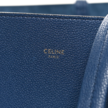 Celine Soft Grained Calfskin Small Belt Cabas Phantom Dark Blue 6 of 12