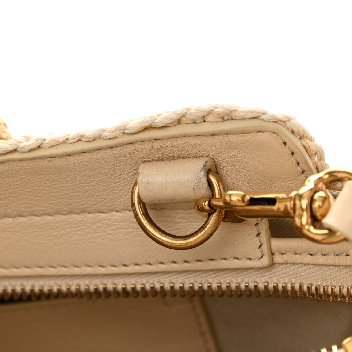 Saint Laurent Raffia Baby Monogram Downtown Cabas Naturale 11 of 12