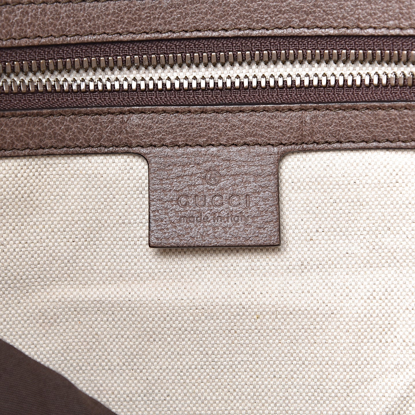 GG Supreme Monogram Web Ophidia Half Moon Hobo Brown