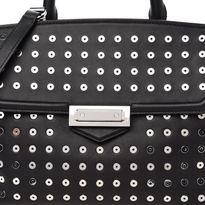 Alexander Wang Lambskin Eyelets Marion Tote Black Silver Hardware 11 of 11