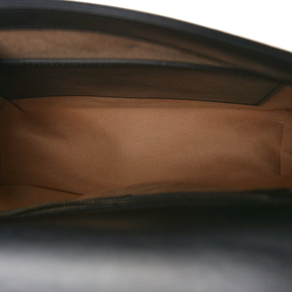 Gucci Calfskin Matelasse Small GG Marmont Top Handle Shoulder Bag Black 5 of 8