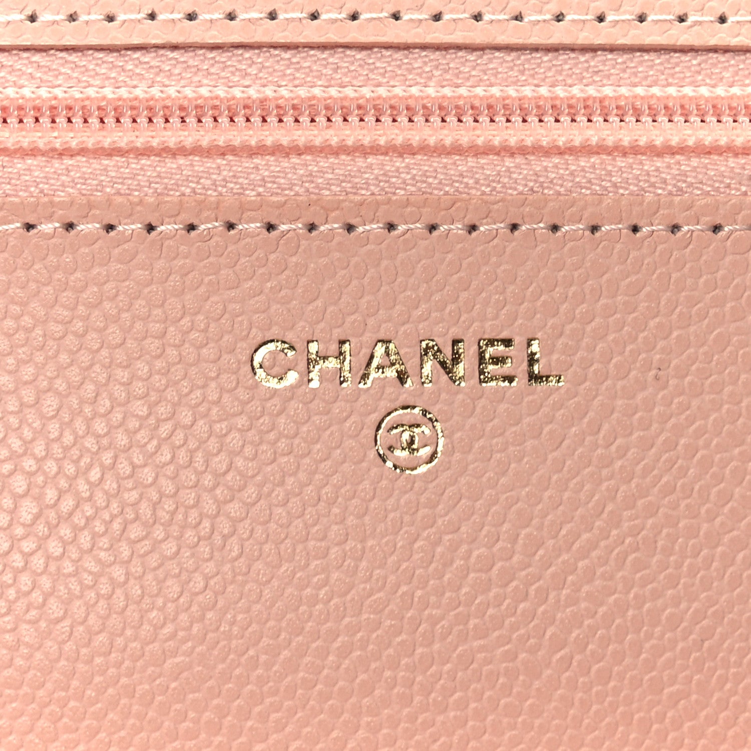 Chanel Caviar Quilted Wallet On Chain WOC Light Pink 6 of 12