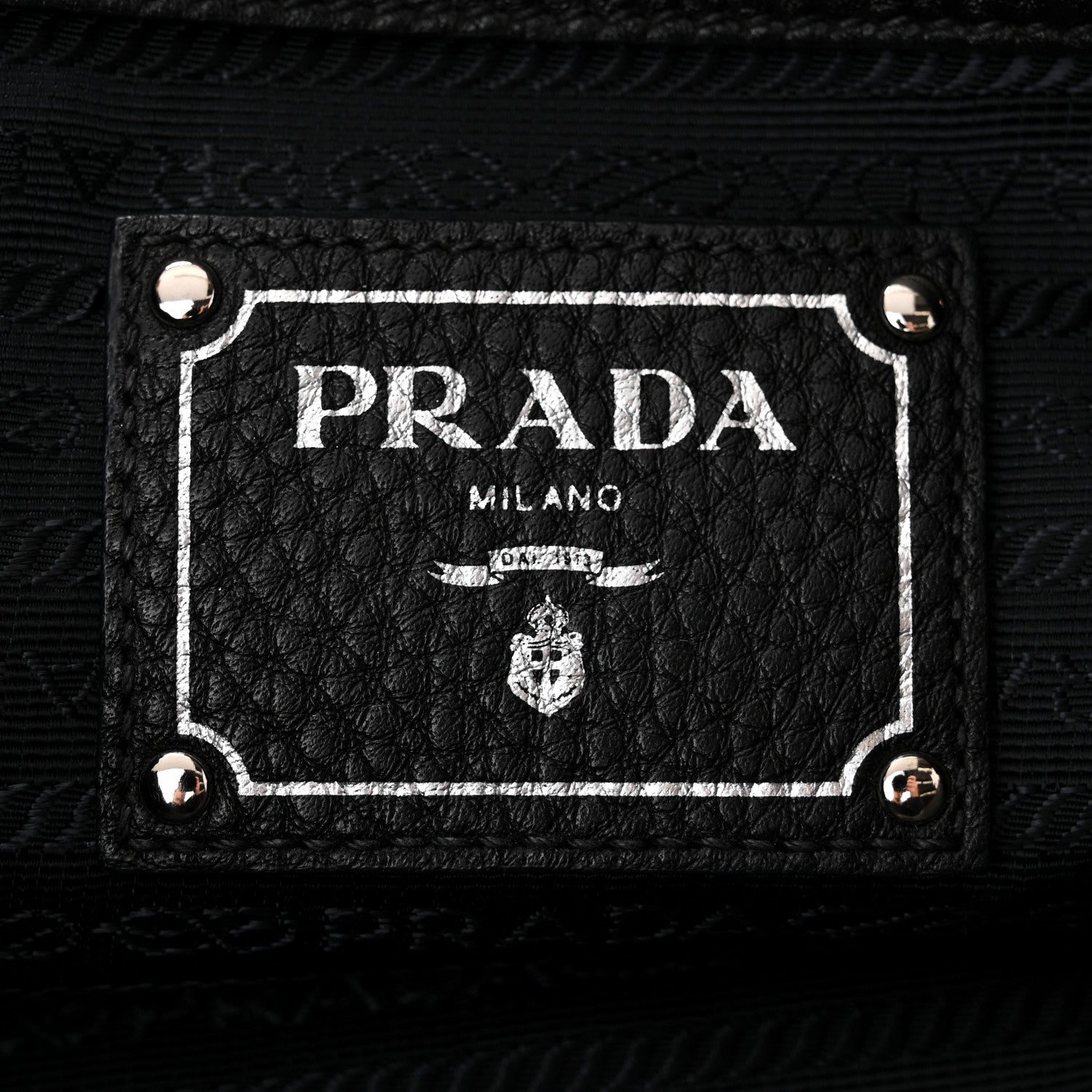Prada Vitello Daino Tote Black 5 of 10