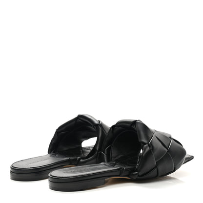 Bottega Veneta Nappa Maxi Intrecciato Lido Flat Sandals 38 Black 4 of 9