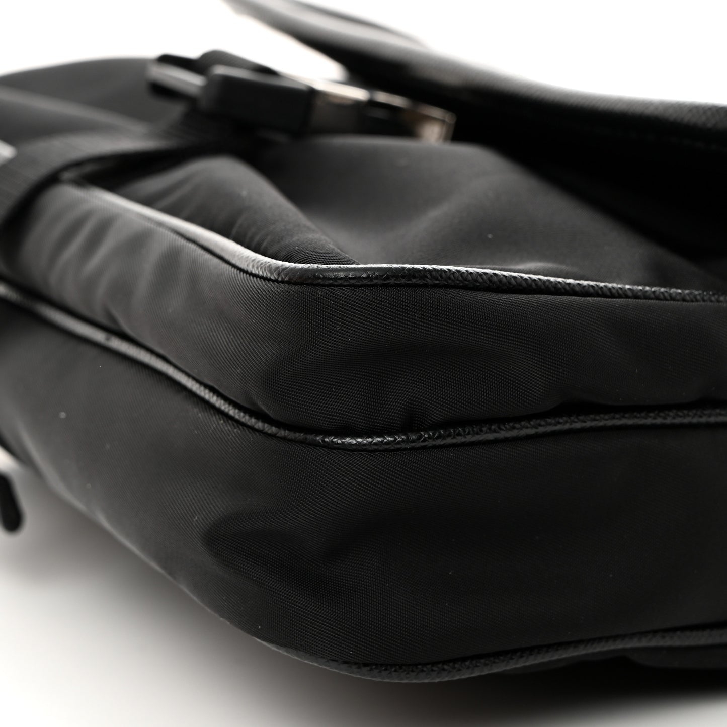 Re-Nylon Saffiano Shoulder Bag Black
