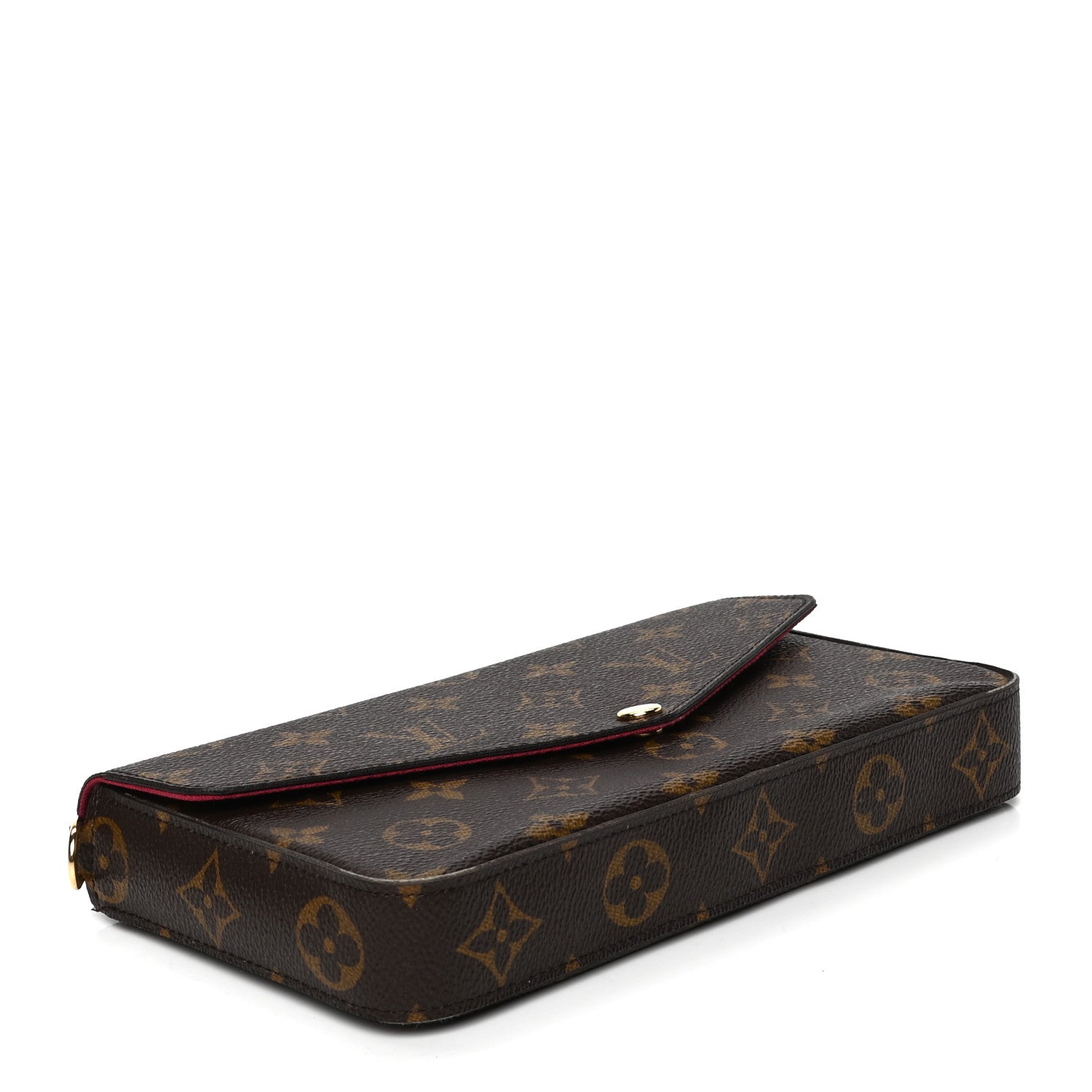 Louis Vuitton Monogram Pochette Felicie Chain Wallet Fuchsia 3 of 5