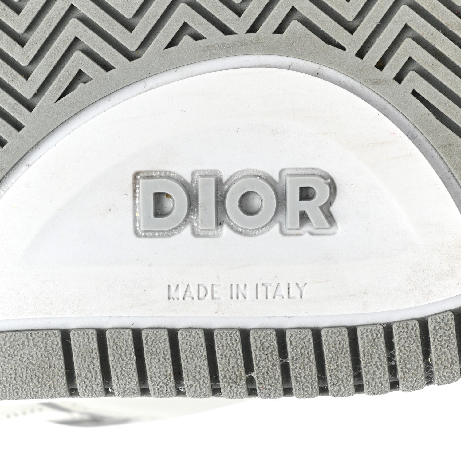 Christian Dior Smooth Calfskin Oblique Galaxy Perforated Mens B27 Low Top Sneakers 39 White Grey 7 of 13