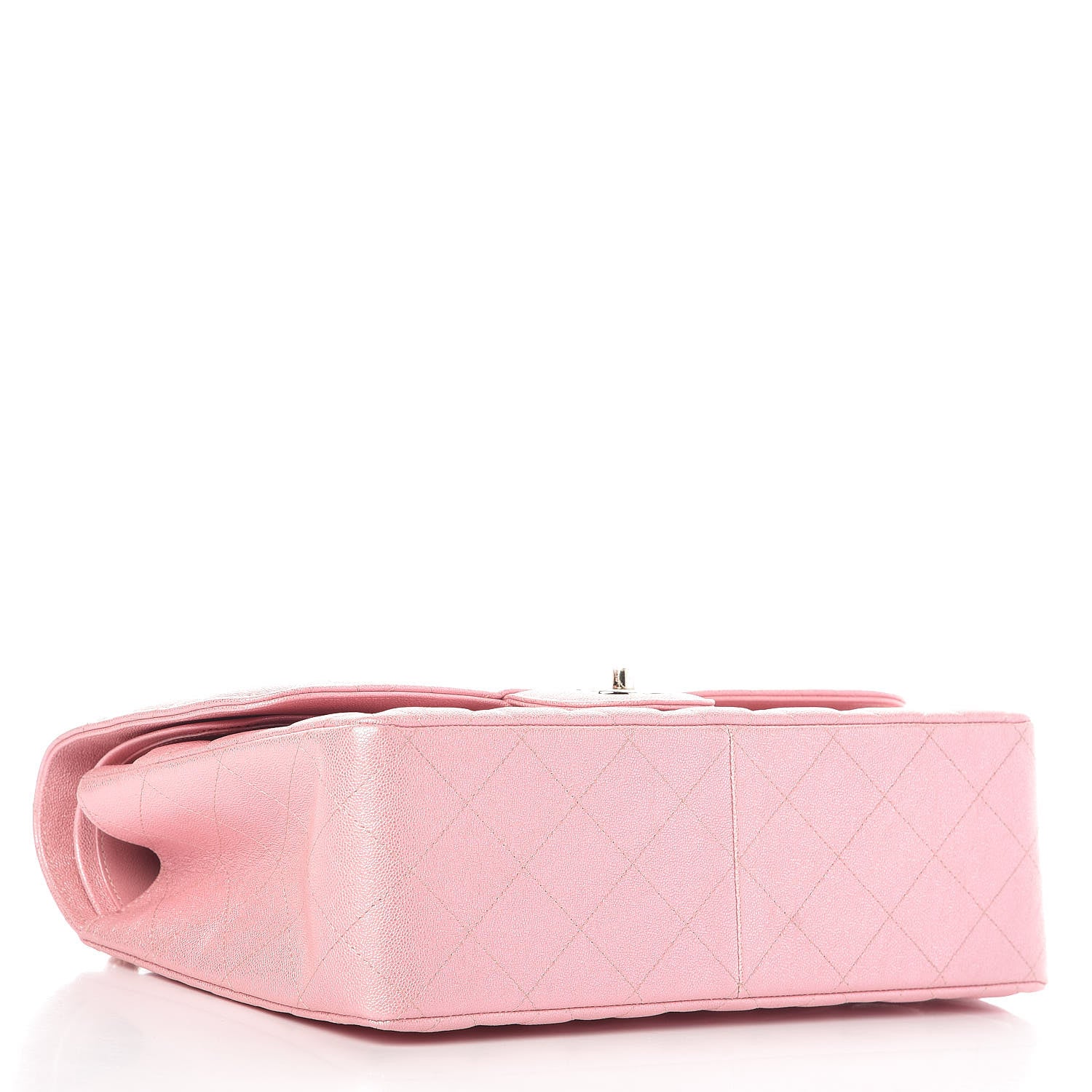 Chanel Iridescent Caviar Quilted Jumbo Double Flap Rose Pink 4 of 9