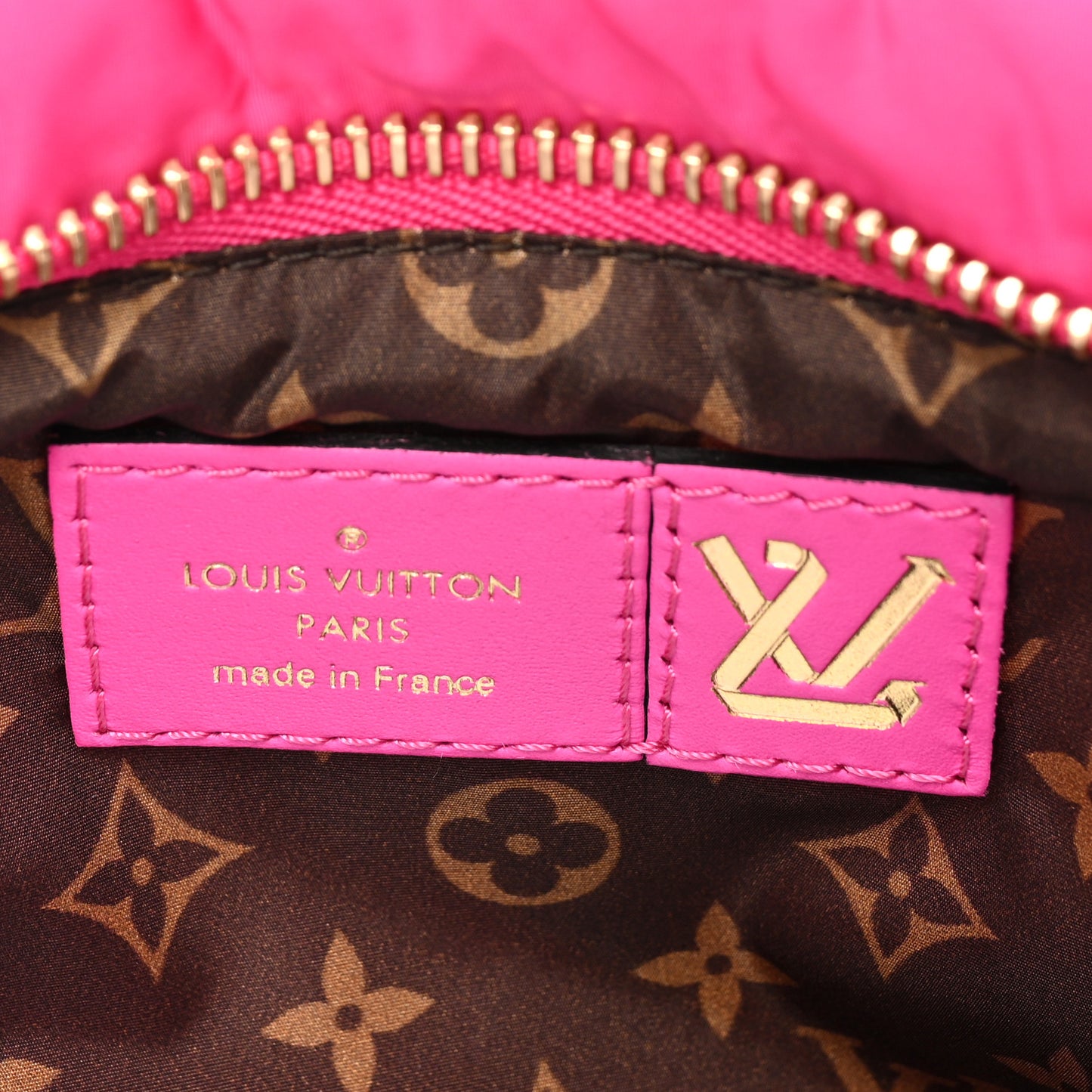 Econyl Monogram Pillow Maxi Multi Pochette Accessories Black Fuchsia