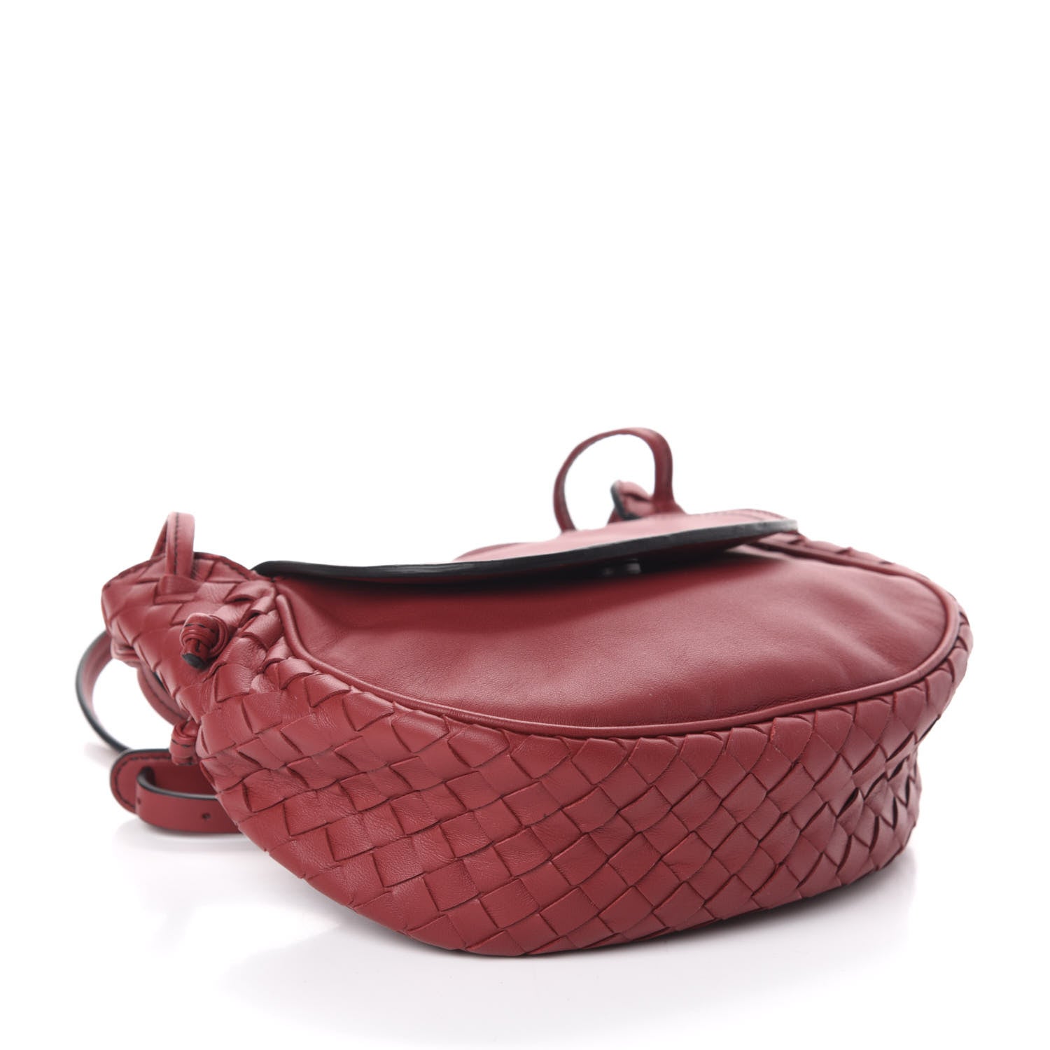Bottega Veneta Nappa Intrecciato Small Nodini Flap Crossbody Baccara 4 of 9