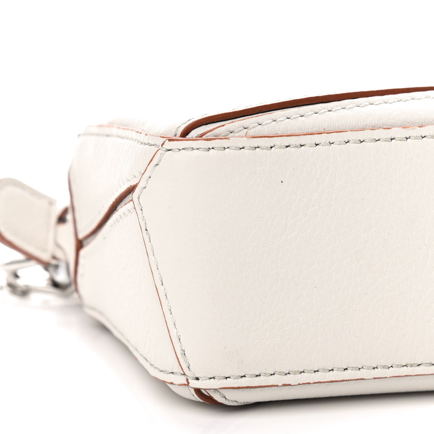 Calfskin Nano Puzzle Bag White