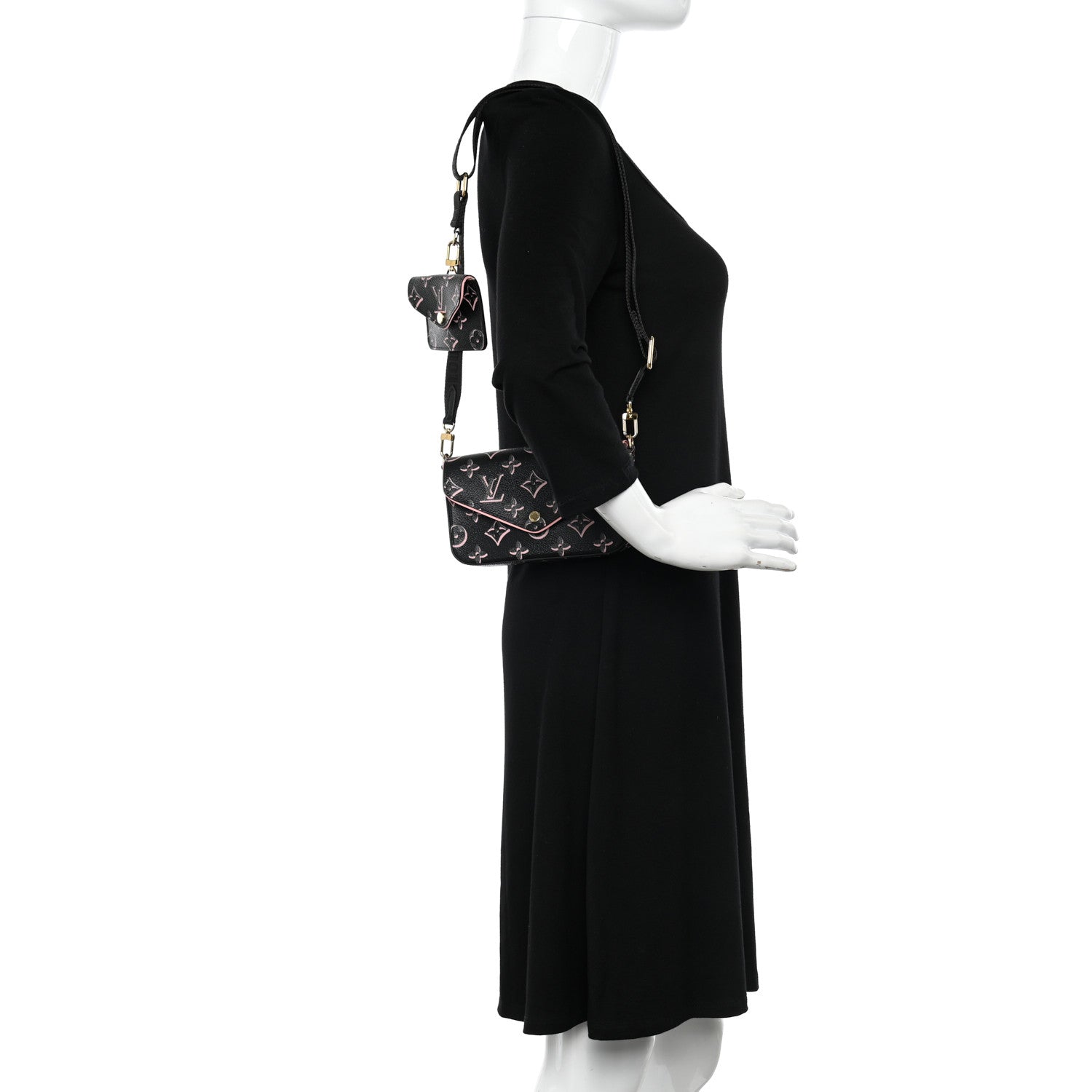 Louis Vuitton Monogram Fall For You Felicie Strap & Go Black 2 of 9