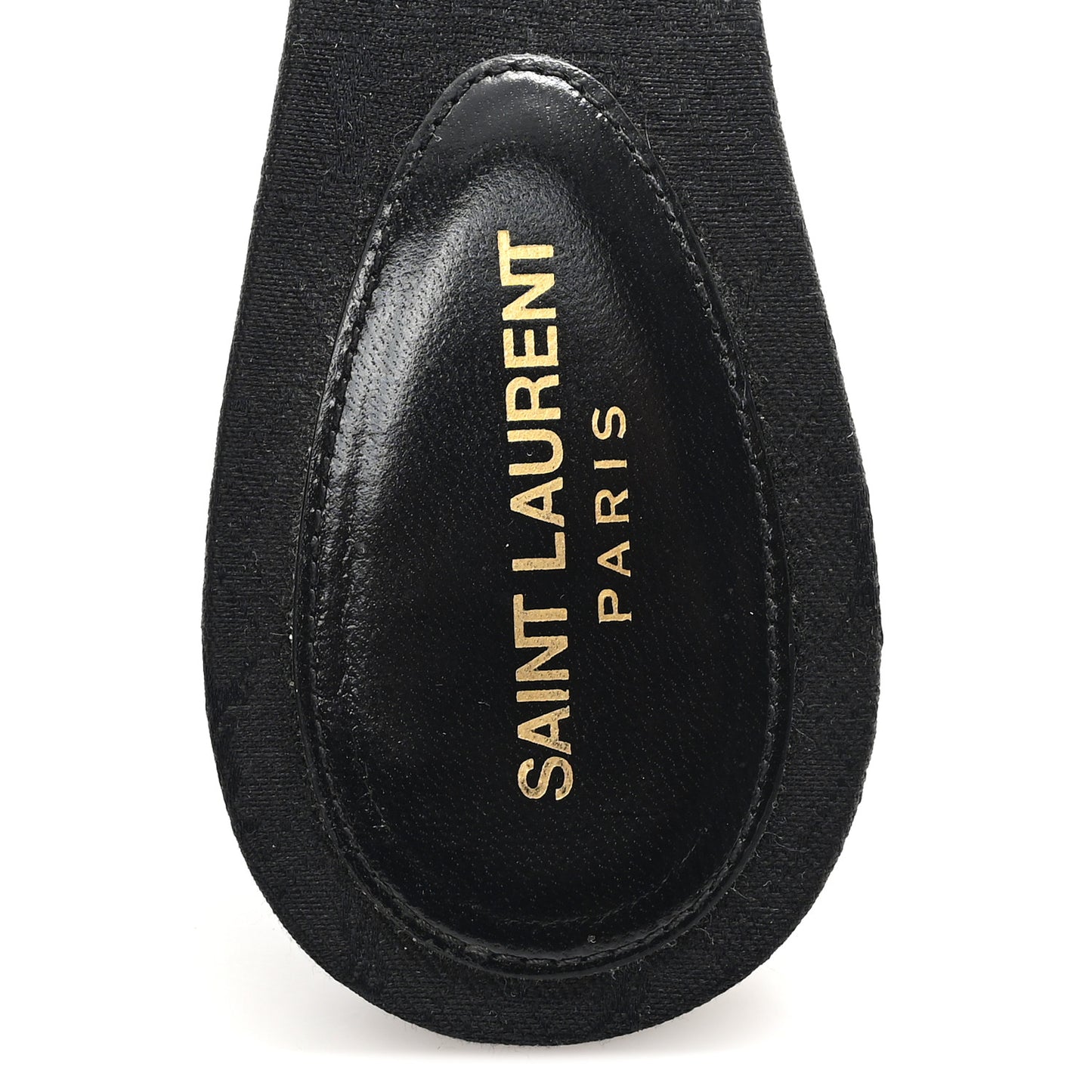Jacquard All-Over Monogram Le Maillon 60mm Mules 38 Black