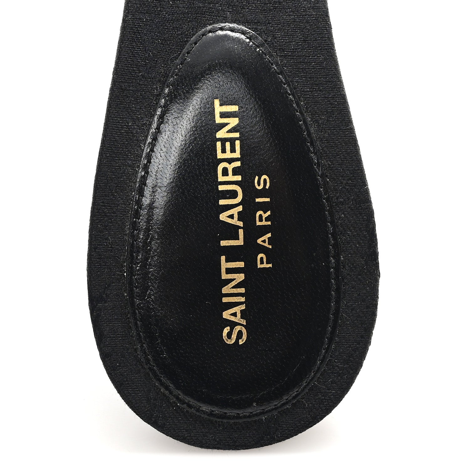 Saint Laurent Jacquard All-Over Monogram Le Maillon 60mm Mules 38 Black 8 of 9