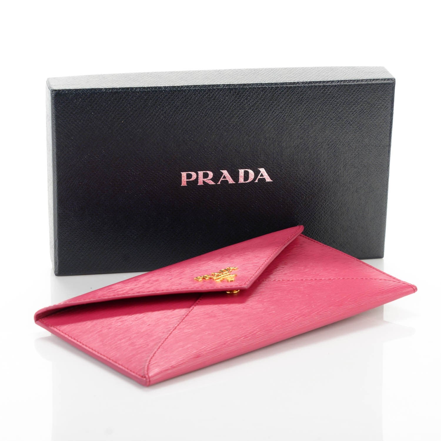 Prada Vitello Move Envelope Wallet Ibisco 4 of 7