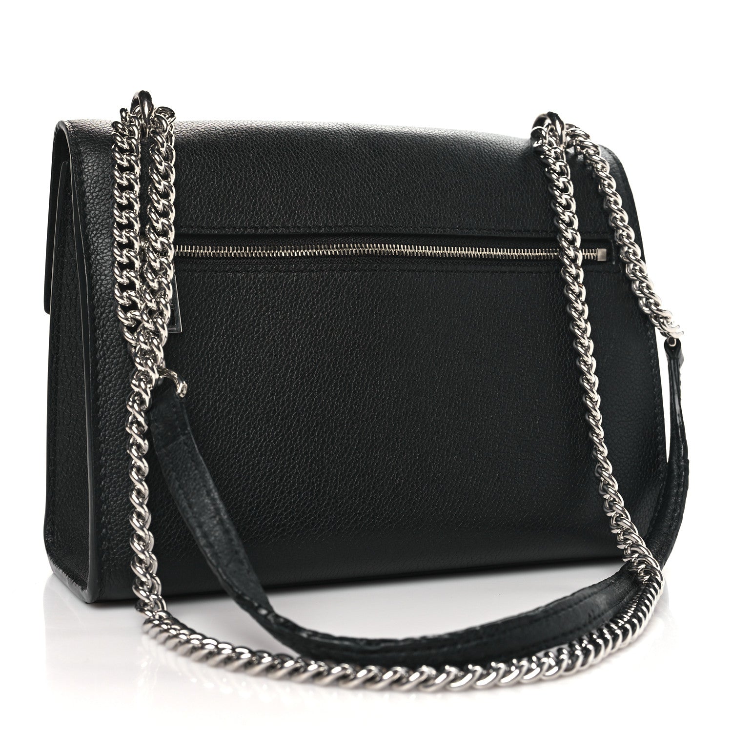 Louis Vuitton Soft Calfskin Mylockme Chain Bag BB Black 3 of 12