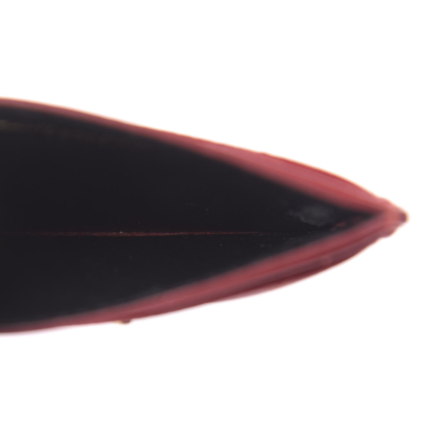 Saint Laurent Grain De Poudre Matelasse Chevron Monogram Credit Card Case New Red 4 of 9