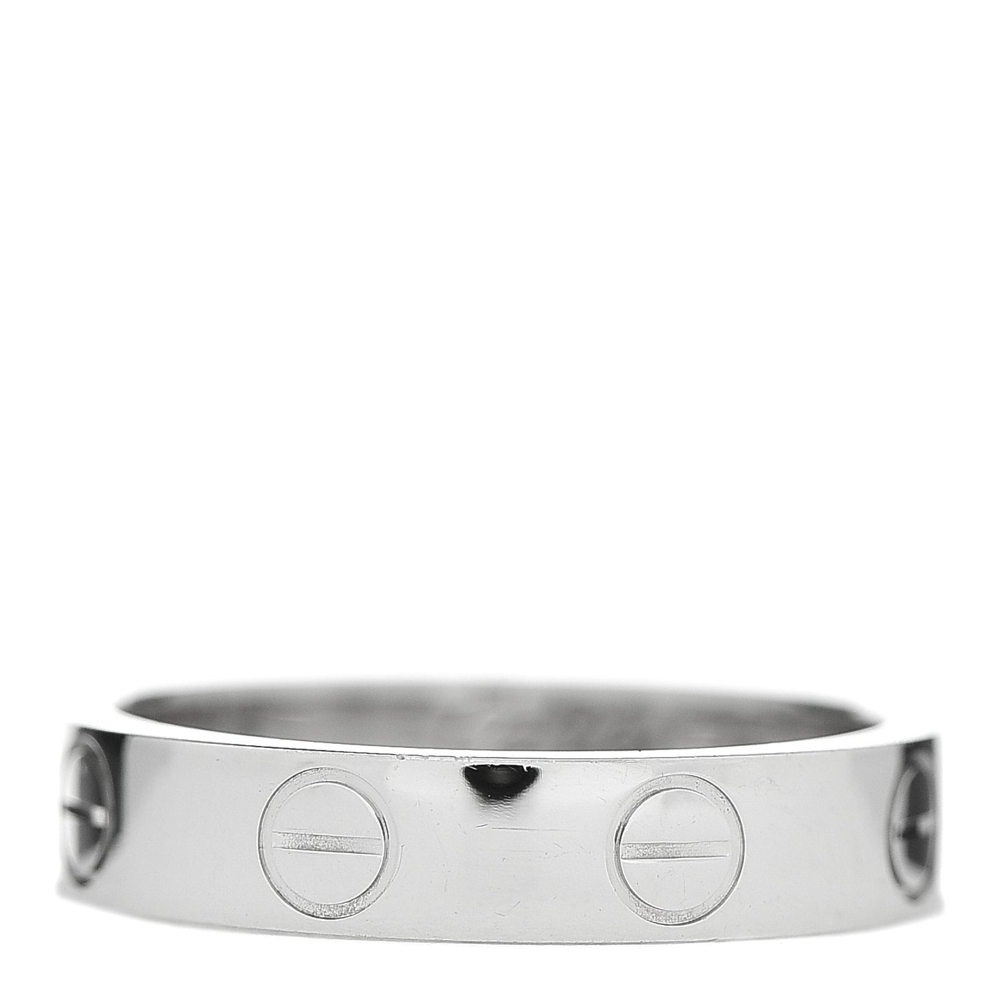 18K White Gold 3.5mm LOVE Wedding Band Ring 47 4