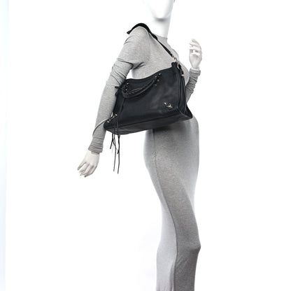 Balenciaga Vibrato Calfskin Classic Silver Hardware City Black 2 of 11