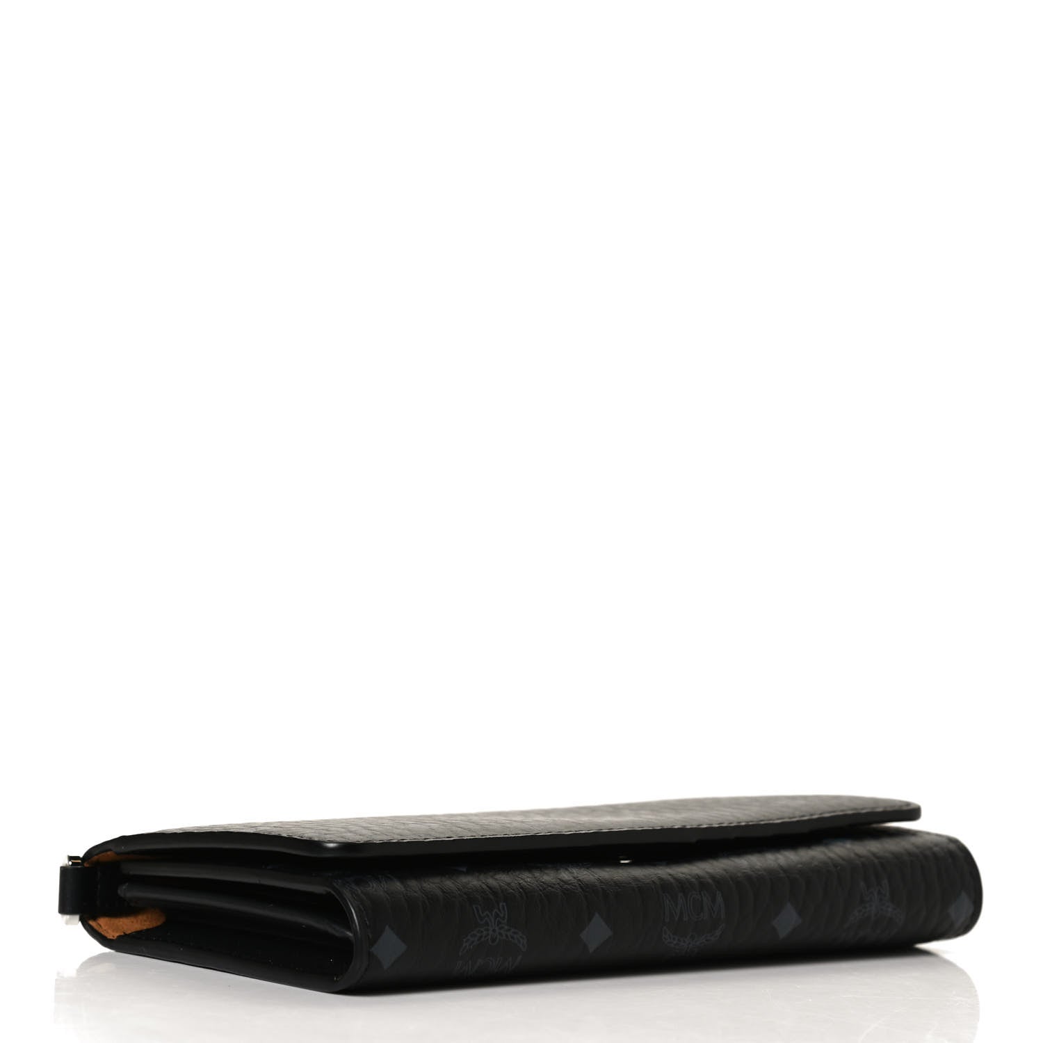 MCM Visetos Chain Wallet Crossbody Black 3 of 13
