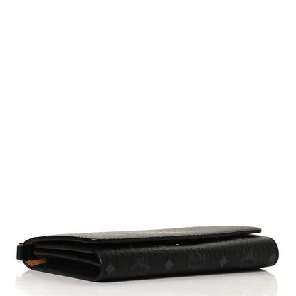 MCM Visetos Chain Wallet Crossbody Black 3 of 13