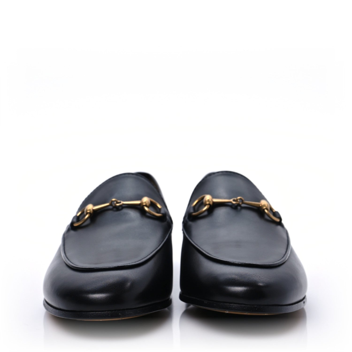 Gucci Calfskin Womens Jordaan Loafers 38 Black 2 of 9