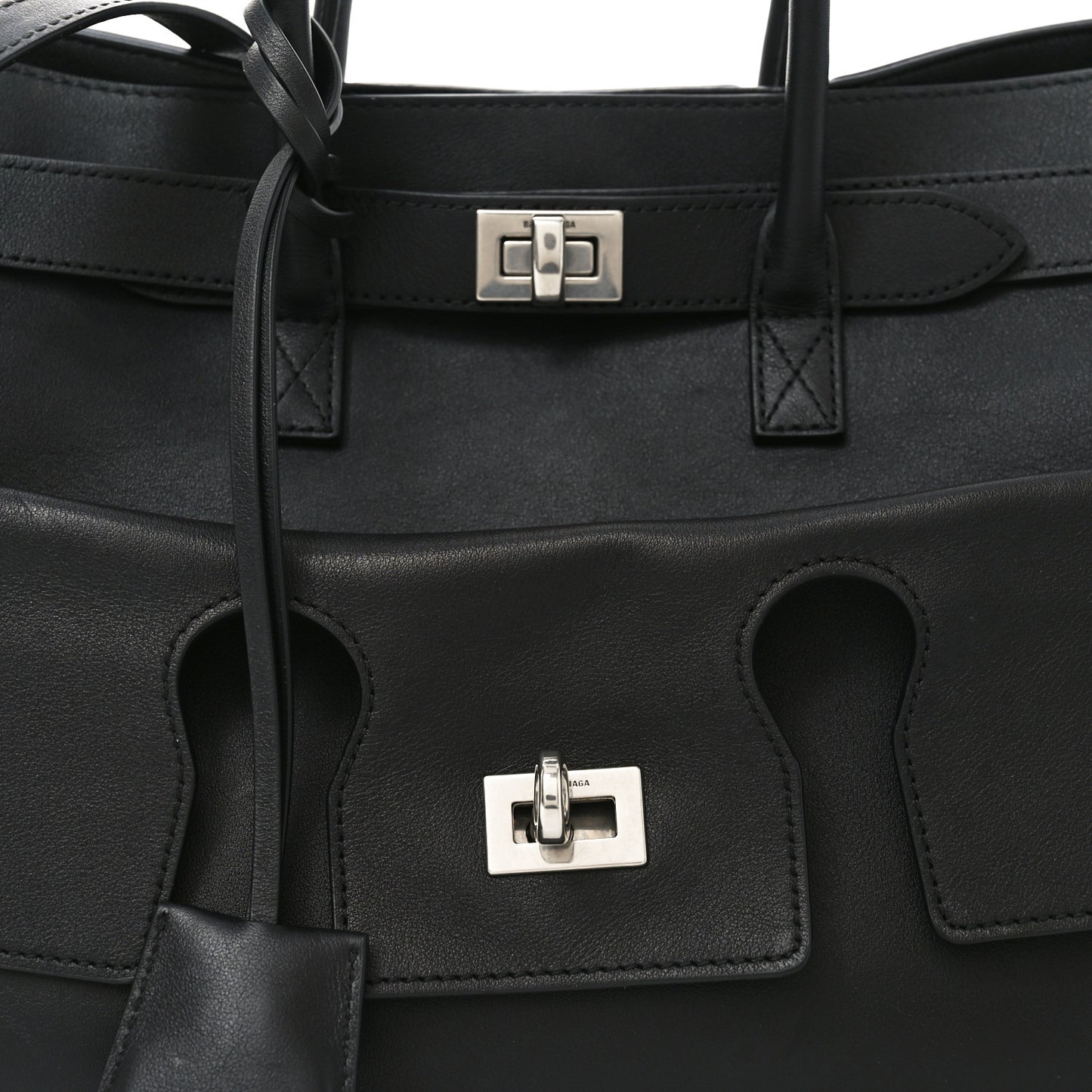 Smooth Calfskin Small Bel Air Carry All Bag Black