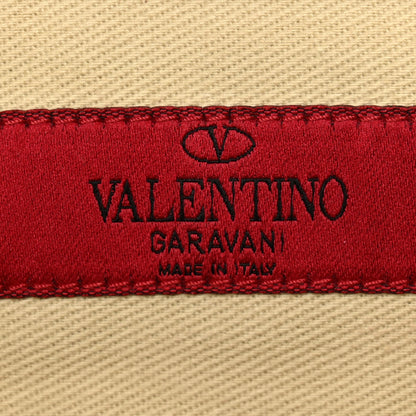 Valentino Garavani Vitello Large Rockstud Zip Wristlet Pouch Yellow 6 of 10