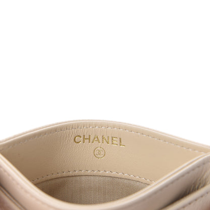 Chanel Goatskin Quilted 19 Card Holder Beige 8 of 11