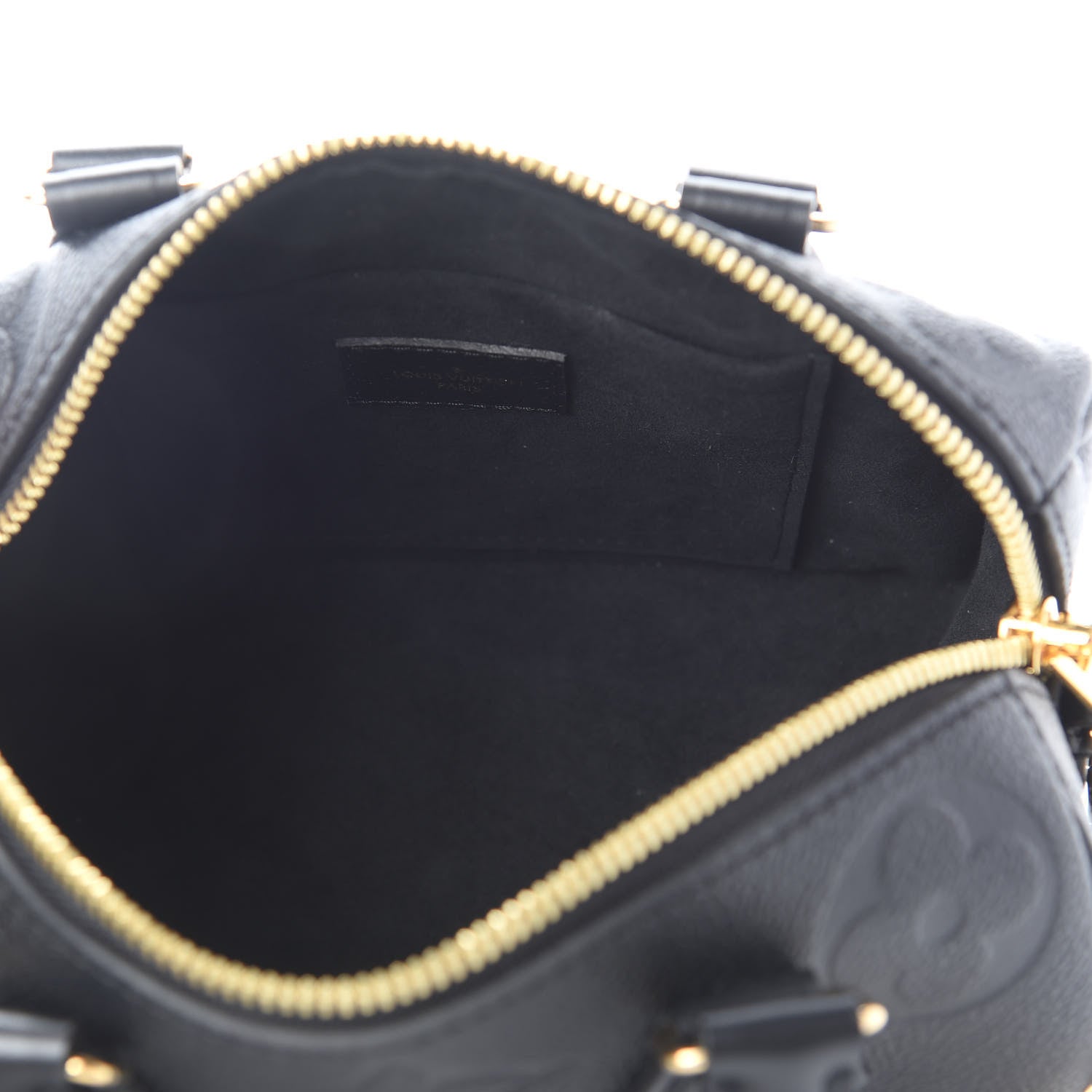 Louis Vuitton Empreinte Monogram Giant Speedy Bandouliere 20 Black 5 of 8