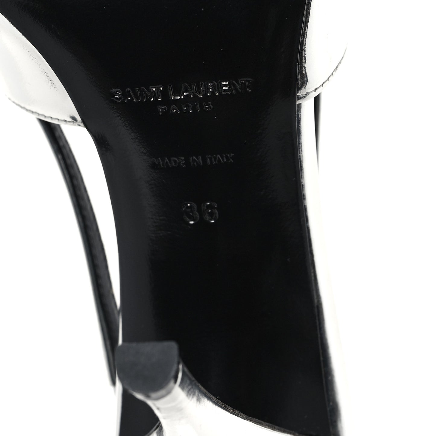 Patent Tom 90 Dream Slingback Pumps 36 Argento
