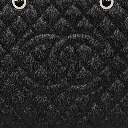 Chanel Caviar Quilted Grand Shopping Tote GST Black 8 of 11