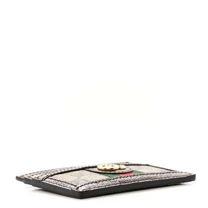 Gucci GG Supreme Monogram Ophidia Card Holder Brown 4 of 7