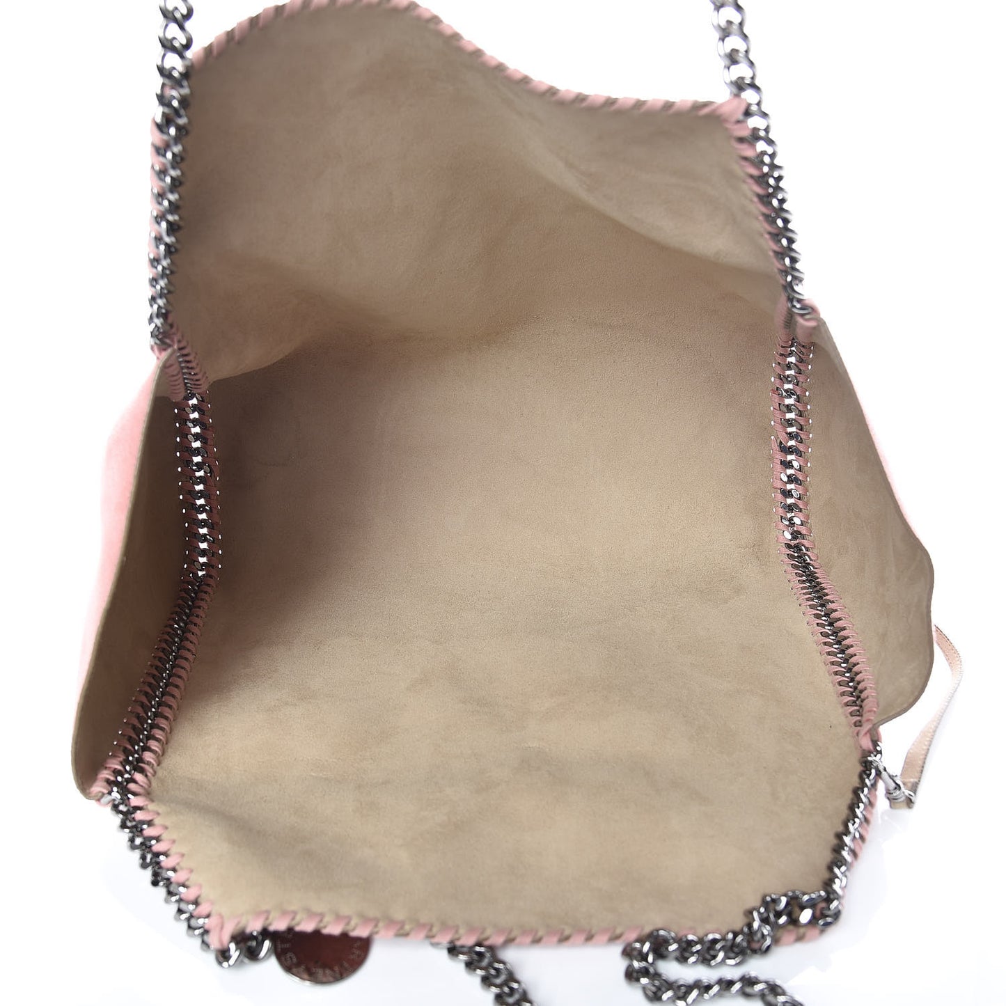 Shaggy Deer Falabella Reversible Tote Blush Pink Beige