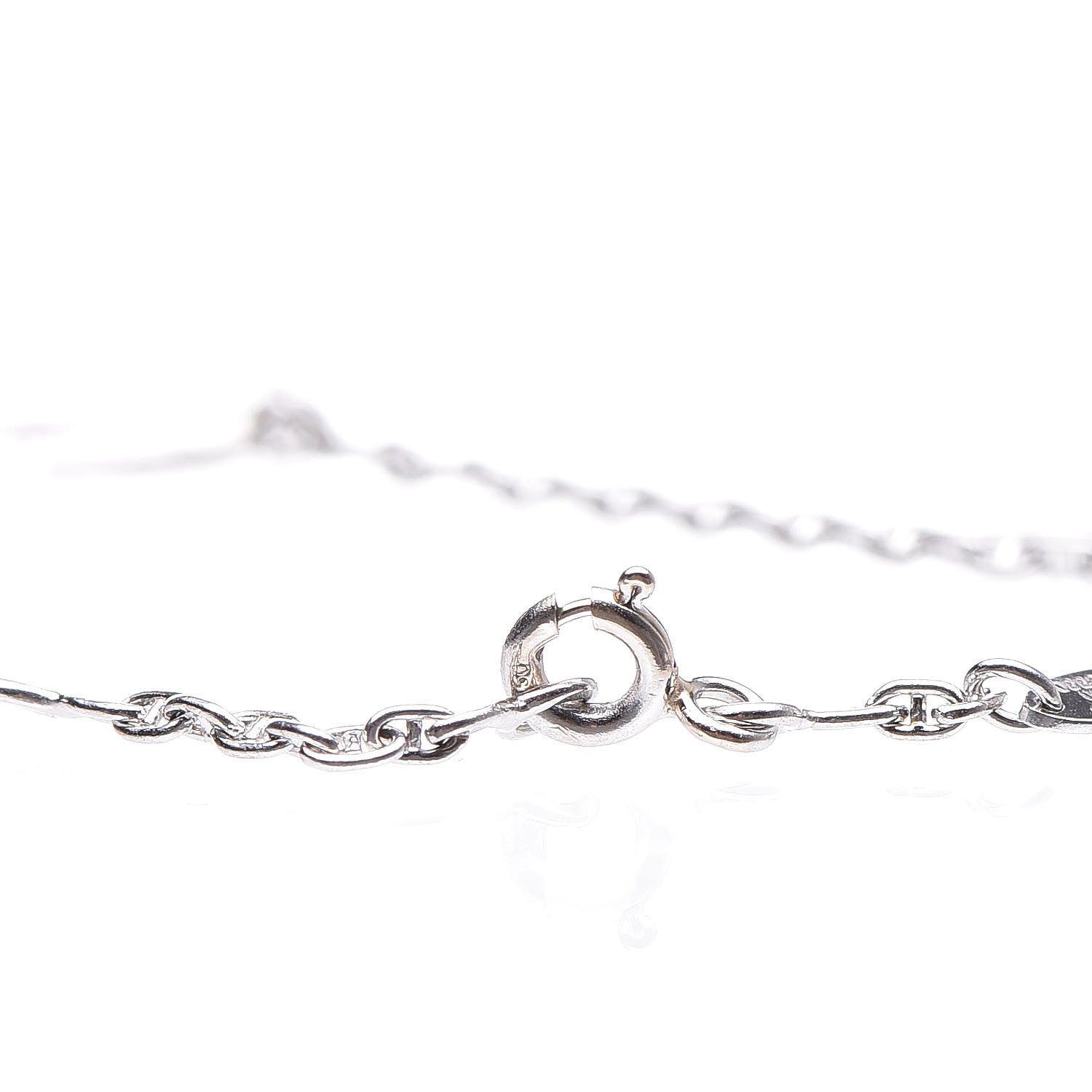 Hermes 18K White Gold Dada Baby Rocking Horse Charm Bracelet 3 of 5