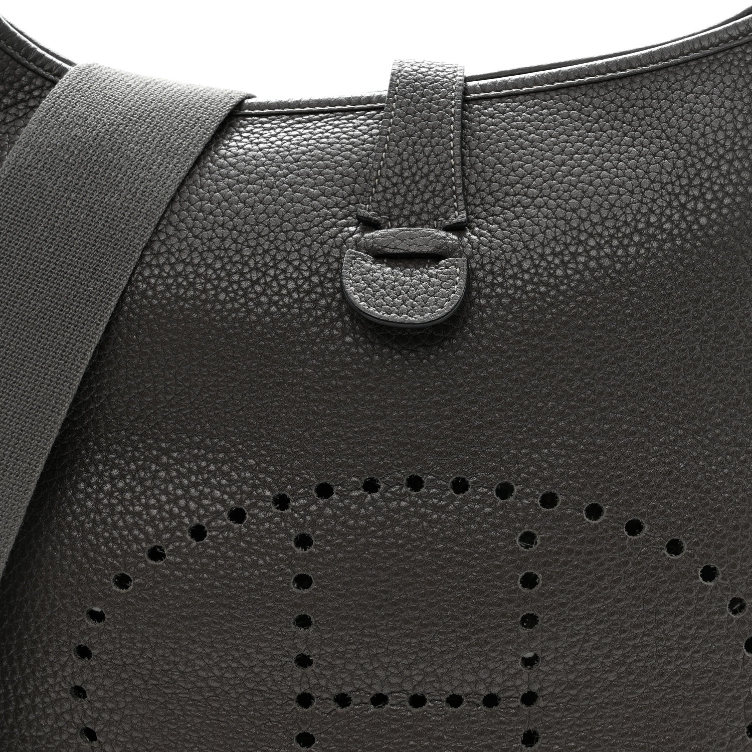 Hermes Taurillon Clemence EVELYNE III GM Graphite 7 of 10