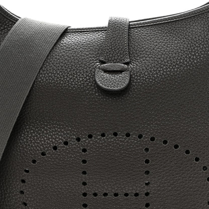 Hermes Taurillon Clemence EVELYNE III GM Graphite 7 of 10