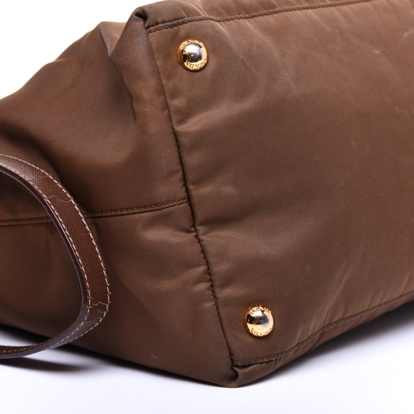 Saffiano Tessuto Nylon Tote Corinto