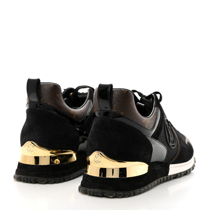 Louis Vuitton Suede Monogram Run Away Sneakers 39 Black 4 of 8